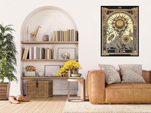 Benjenes 3Pack Tarot Theme Diamond Art Kits for Adults, Diamond Painting