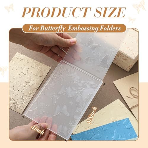 1 Pcs Geiseralie Embossing Folders for Card Making,Butterfly Style