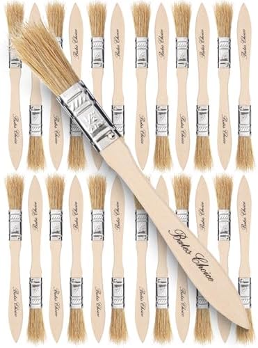 Bates- Chip Paint Brushes, 1/2 Inch, 24 Pack, Chip Brush, Brushes for Painting, Paint Brushes, Stain Brushes for Wood, Natural Bristle Paint Brush, 1/2 Inch Paint Brush, Chip Paint Brushes for Paint