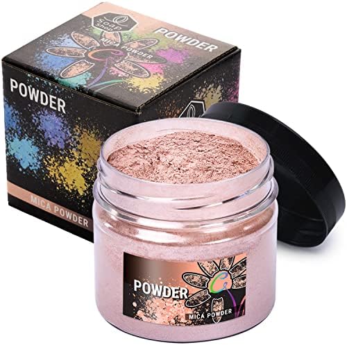 Light Pink Mica Powder for Resin Coloring 2 oz - Pigment Powder for Nails