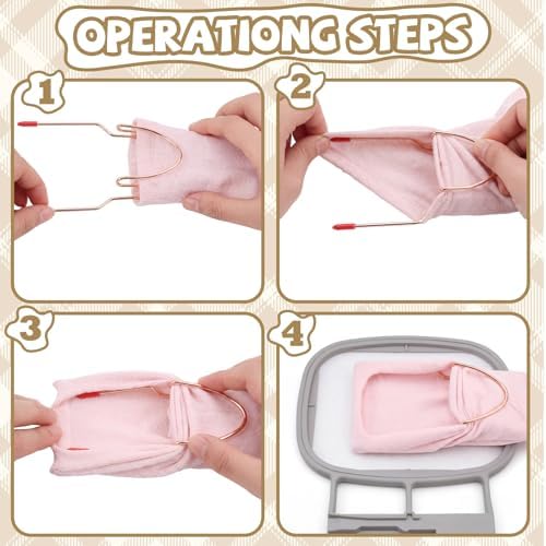 Twistover 4 Pcs Sock Embroidery Hoop for Machine, Adults and Kids