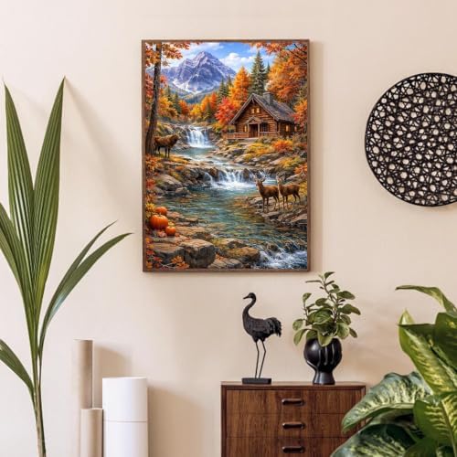 Autumn Scenery Diamond Art Kits for Adult Diamond Painting Kit for Beginner