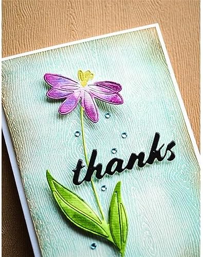Scrapbooking Die-Cuts for Card Making, Christmas Metal Cutting Dies, Paper Craft Punch Template, Background Embossing Stencils, DIY Album Décor (Flower-5.5x11.7cm)
