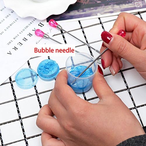 3 Pcs Stirring Needle Spoon Tool Portable Muddler Poke Needle Spoon Kit for Resin Craft Silicone Mold Jewelry Making Pink, app.10cm/3.94''