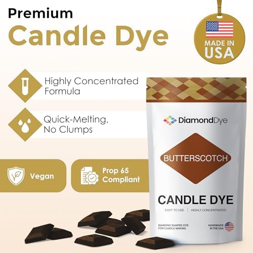 Butterscotch Candle Dye Chips, Soy & Paraffin Candle Making, 25 Pack
