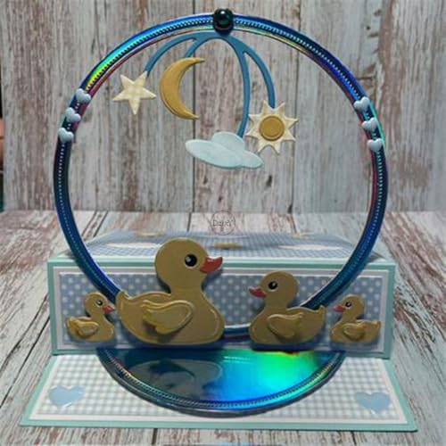 Patchwork Moon Cloud Star Hanging Basket Metal Cutting Dies for Card Making