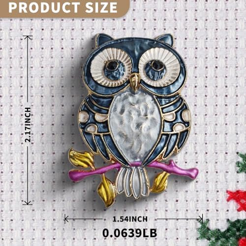 Needle Minder Magnet, Magnetic Needle Minder, Needle Minders Magnetic Cross Stitch Accessories, Magnetic Needle Holder, Life Tree, Butterfly, Cats, Owl, Heart (OWL)