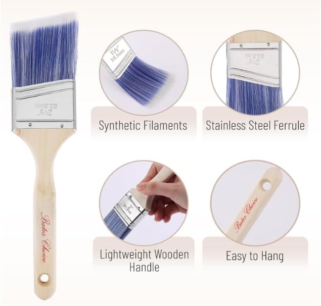 Bates- Paint Tray Set, Paint Roller Kit, 11 pcs, 9" & 4" Rollers, Small Roller, Trays & Covers for House Painting Supplies