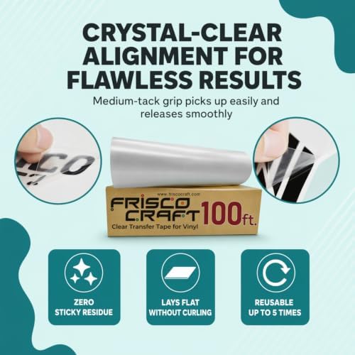Frisco Craft C-370 Clear Transfer Tape for Vinyl 24" x 100 Feet