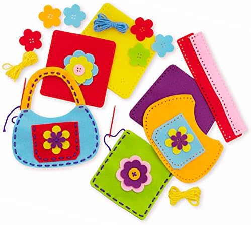Serabeena Sewing Kit for Kids - Sew Felt Bags | 6 Kits Ages 6-8