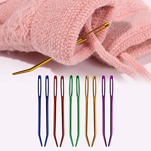 Mygeromon Yarn Needles Large Eye Aluminum for Sewing Darning Crochet