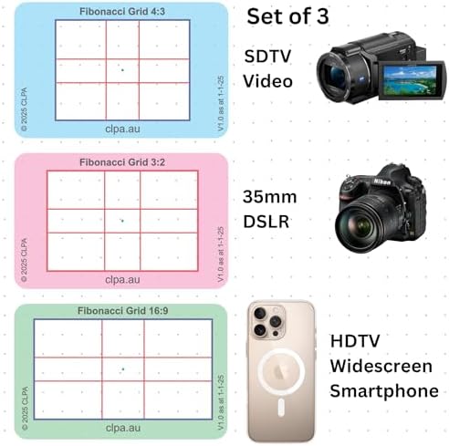 Fibonacci Grid Directors Viewfinder Card