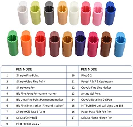 17 Pcs CricutPen Adapters Kit Pen Adapter Set Marker Holder Replacement Compatible with Explore Air 3, Air 2, Maker, Maker 3