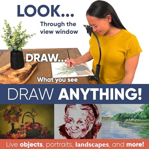 LUCY Mini Drawing Tool with Photo Enlarger & Bag by Draw LUCY | Camera Lucida Photo Enlarging Accessory for Painting | LUCY Drawing Projector for Artists | Artistic Aid - Drawing Tool for Artists