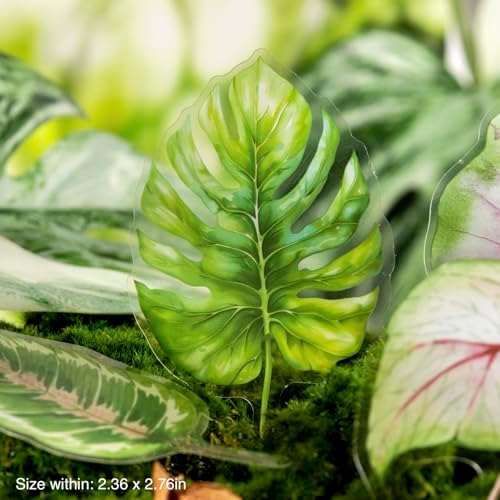 120 Pcs Tropical Flower and Leaf Stickers for Scrapbooking