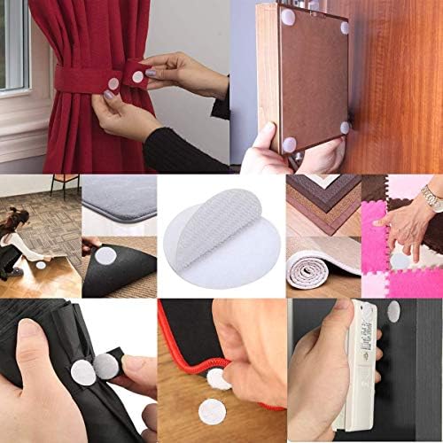BRAVESHINE Stick Back Tape with Adhesive ｜ Double Sided Hook and Loop Tape