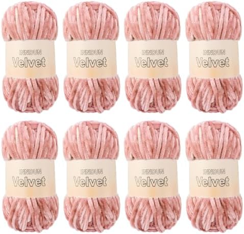 Soft Velvet Chenille Yarn for Crocheting, Super Bulky Yarn for Blankets