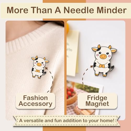Kraftex Magnetic Needle Minder. Needleminder for Embroidery & Sewing. Cute Needlepoint Accessories. Magnetic Needle Holder for Cross Stitch. Cute Magnet Pin Gift