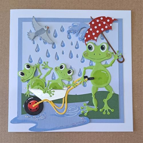 Patchwork Animal Frogs Metal Cutting Dies for Card Making