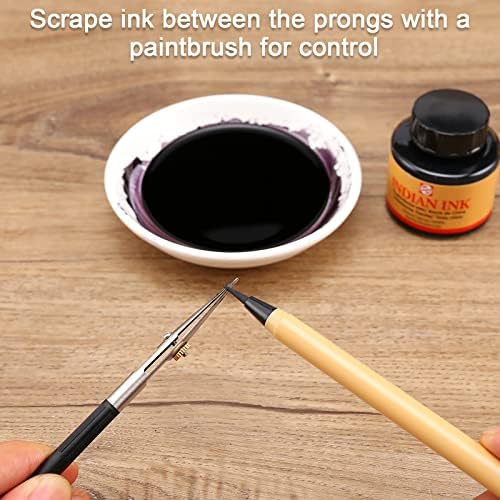 Ruling Pen for Masking Fluid, Designed for Cartography, Calligraphy, Fine Line Drawing and Technical Drawings, Suitable for Use with Masking Fluid, Drawing Ink, Indian Ink and Gouache