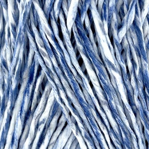 S Sensy Softee Raffia-Polyester Raffia Yarn 5 Pack Navy Blue Batik 109yds