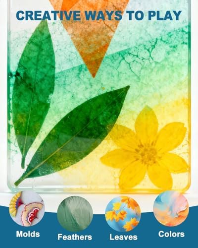 UCEC 6 Pack 5x7in Gel Plates, Reusable Small Plates for Journaling & Crafts