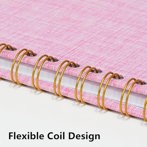 7x7 Inch Scrapbook DIY Photo Album, 20 Sheets (40 Pages), Pink