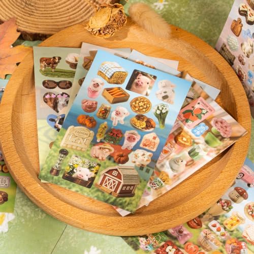 Retro Sticker Book, 2 Set Sticker Books, Meadow