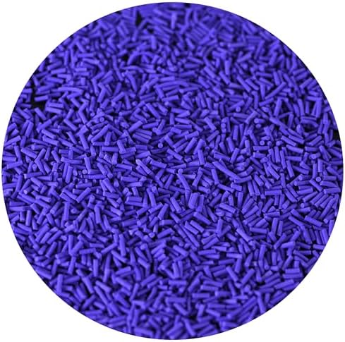 LIKETURE Fake Sprinkles 110g Non-edible Polymer Clay Sprinkles Faux Sprinkle Plastic Sprinkles for Craft Sprinkles Decoration for Resin Filler Slime Add ins Slime Mixed in Shaker Card (Purple)