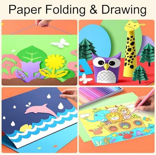 100 Sheets Coloured Paper A4 - Cezmkio 70gsm Coloured A4 Paper Assorted in 20 Colour Handmade Copy Paper Pastel Paper for DIY Arts & Colorful Projects (8.5 x 11.7 inch)