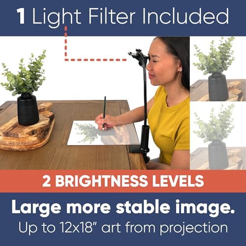 LUCY Mini Drawing Tool with Photo Enlarger & Bag by Draw LUCY | Camera Lucida Photo Enlarging Accessory for Painting | LUCY Drawing Projector for Artists | Artistic Aid - Drawing Tool for Artists