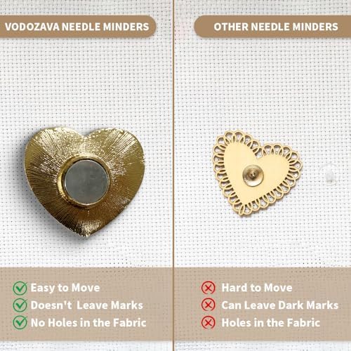 Needle Minder Magnet, Magnetic Needle Minder, Needle Minders Magnetic Cross Stitch Accessories, Magnetic Needle Holder, Life Tree, Butterfly, Cats, Owl, Heart (Love)