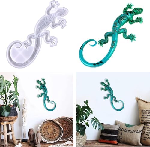 3D Lizard Silicone Mold for Epoxy/UV Resin Casting DIY Craft Art Decors