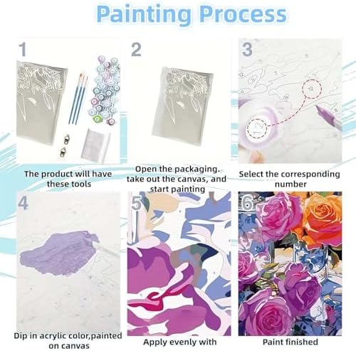 niurenmaoyi Ballet Dancer Paint by Numbers Kit for Adult Beginner,16X20in