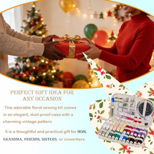 130PCS Printing Travel Sewing Kits for Adults Hand Sewing Accessories