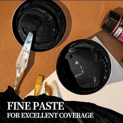 Falling in Art 16.9 Oz Black Gesso Primer for Acrylic &Oil Painting