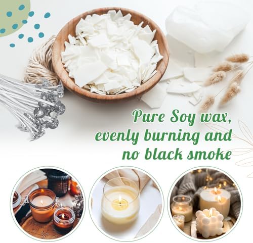 Handnatur 4lb Soy Wax Melt Kit with Digital Wax Melting Pot,