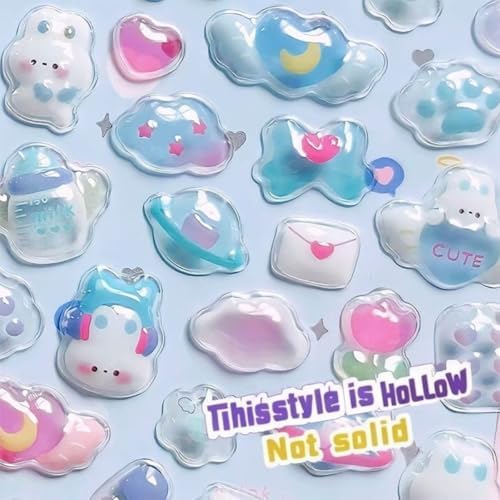 3D Puffy Stickers, Kawaii Decorative Stickers for Phone Case, Notebook, Scrapbooking (Style-2)