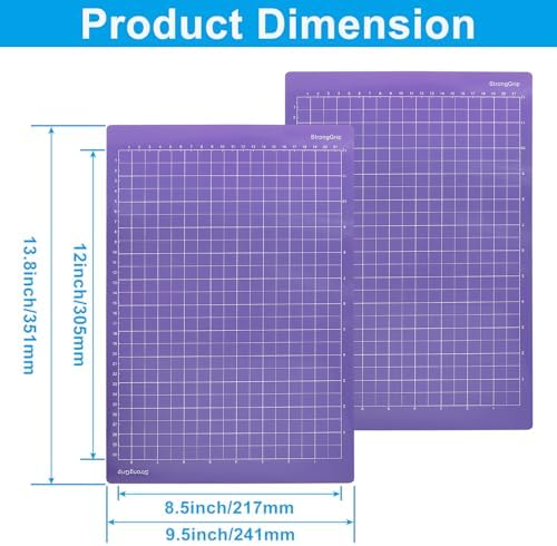 BokWin 12x8.5 Inch Cutting Mat, 3-Pack
