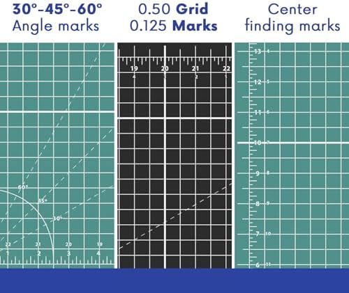 Proartek PK00004 Model GBM0305 Series 3.5" x 5.5" Professional Cutting Mat; Double-Sided Green/Black; Self-Healing; For Graphic Arts, Hobbies, Sewing, Scrapbooking, and other Cutting Projects
