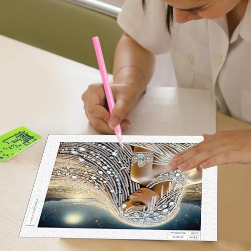 AiYuanzsh 5D Special Shaped Diamond Painting Kit - Beautiful Goddess Queen Design, Unique Crystal Rhinestone Diamond Art Set for Beginners and Adults, Perfect for Home Wall Decor and Holiday Gifts