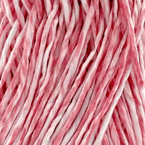 S Sensy Softee Raffia - Polyester Raffia Yarn 5 Skeins Pink Batik 109 Yards