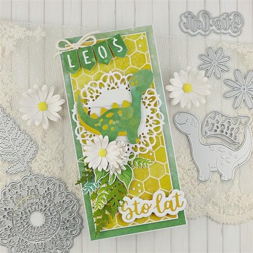 Cutting Dies Metal Stencils Scrapbooking Tools DIY Embossing Template for Paper Card Making Album Arts Crafts Supplies (Daisy Flower Set-9.4x8.4cm)