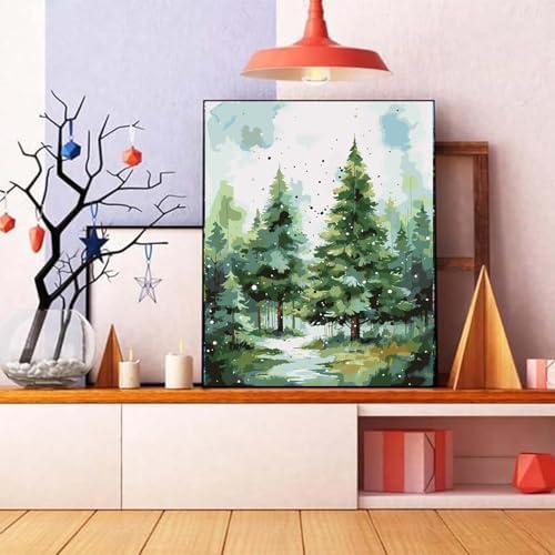 niurenmaoyi Landscape Paint by Numbers Kit for Adult Beginner,16X20in