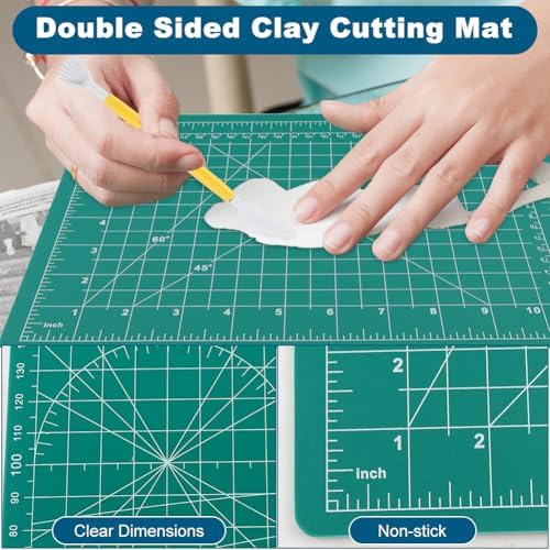 Polymer Clay Tools, Acrylic Roller Pin, Clay Sculpting Tools for Ceramic Craft, Rectangle Sheet Press Board Wire Texture Set Needle Detail Modelling Supplies(Size:26 Pcs)