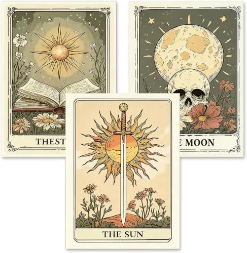 3 Pack Tarot Diamond Art Kits for Adult Diamond Painting Kit for Beginner