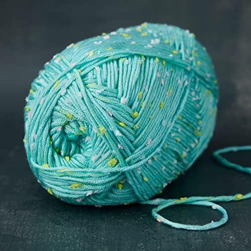 Loops & Threads Flecks Yarn - Yarn for Knitting, Crochet, Weaving, and Arts & Crafts - Seafoam, Acrylic Blend, 6.53 oz