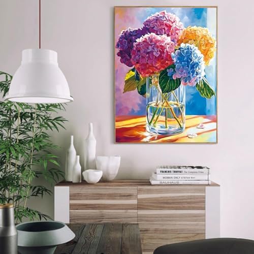AIBOERL Paint by Numbers Kit for Adults Beginner,Flowers,12X16In