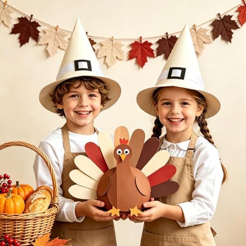 Whaline 50 Sheet 8.5 x 11 Inch Fall Card Stock Thick Paper Cards Terracotta Autumn Thanksgiving Scrapbook Paper for Prints DIY Arts Crafts School Office Home Supplies, 65 LB