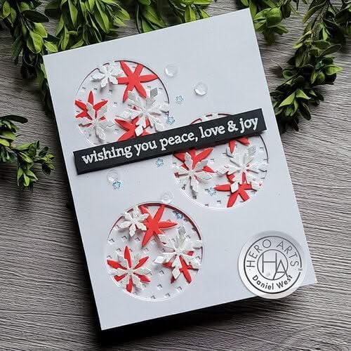 Hero Arts DI919 Fancy Dies, Looking Glass Snowflake